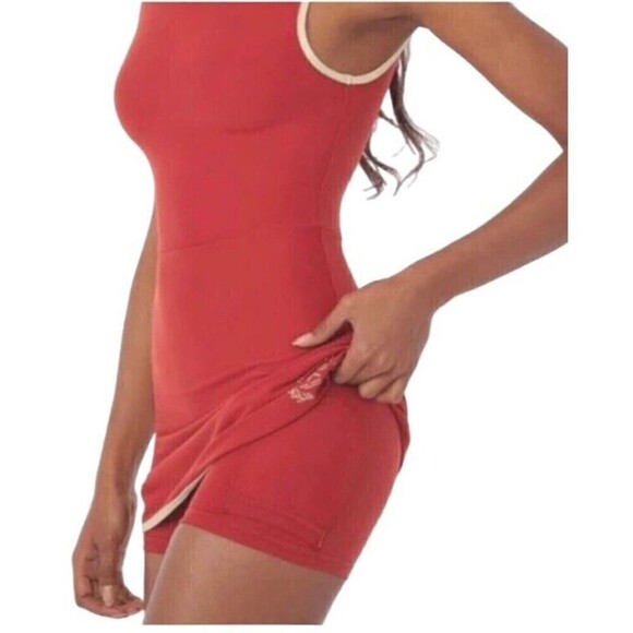 WEWOREWHAT Women’s LARGE Tennis Dress Skort Red Wheat Active Dress Wear - Picture 3 of 5